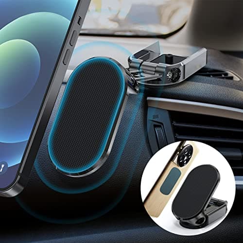 AXFEE Car Phone Holder, Folding Magnetic Phone Holder For Cars(Black) — view 2