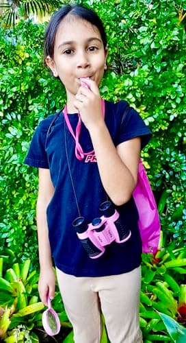 Adventure Kidz Outdoor Exploration Kit, Children’s Binoculars, Flashlight, Compass, Fox Whistle, Magnifying Glass, Backpack. Great Gift Set for Educational, Pretend Play, Ages 3+ Boys Girls (Pink) — view 3