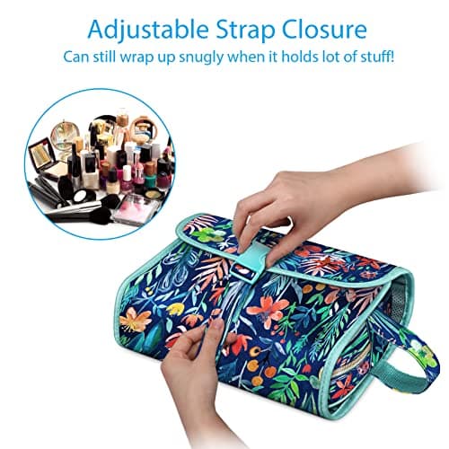 FINPAC Portable Toiletry Travel Wash Bag, Large Hanging Makeup Organiser — view 3