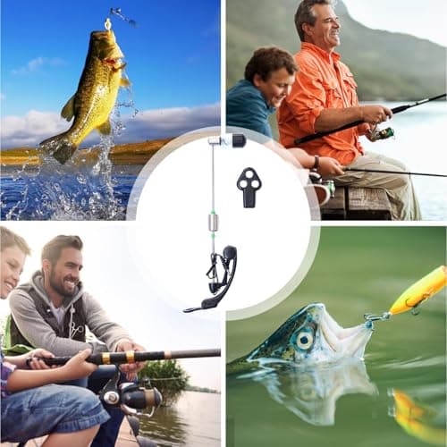 LED Night Fishing Rod Bait Alarm, Fishing Rod Bite Bait Alarm,Portable Fishing Alarm Adjustable Fishing Accessories - ABS Headlight Screw Button Bite Bait Alarm — view 4