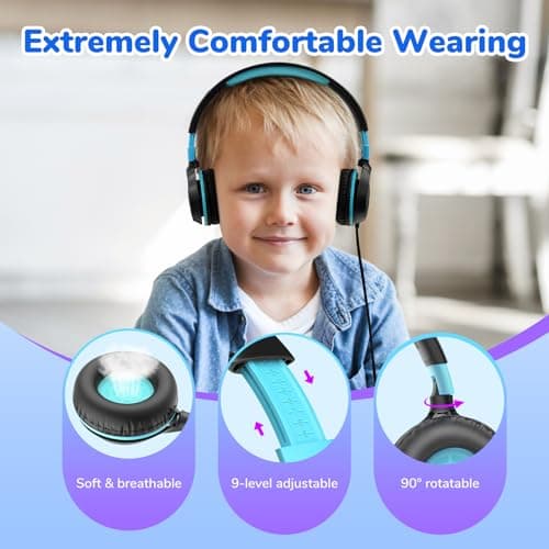 EarFun S1 Kids Headphones, Over-ear Headphones for Kid, 85dB Volume Limit — view 5