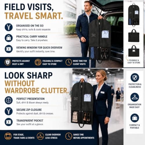 Suit Bags, Suit Covers, Professional Attire Storage for Business Travel — view 4