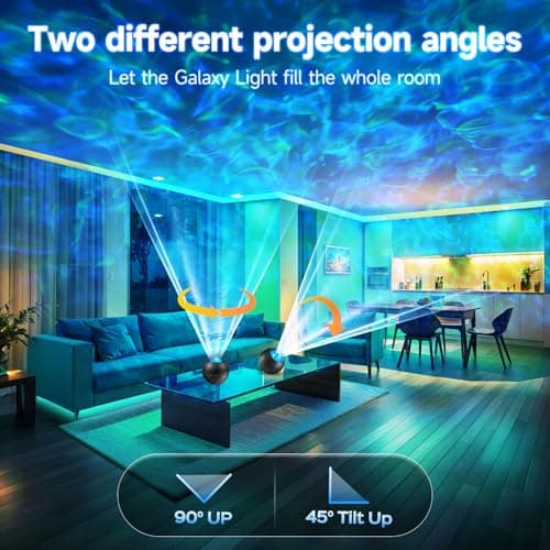 Galaxy Projector 20 Lighting Modes Star Projector, HiFi Bluetooth Speaker Galaxy Projector Light, 15White Noise Sensory Lights, Remote & Timer Galaxy Light Projector for Bedroom Gifts for Room Decor — view 6