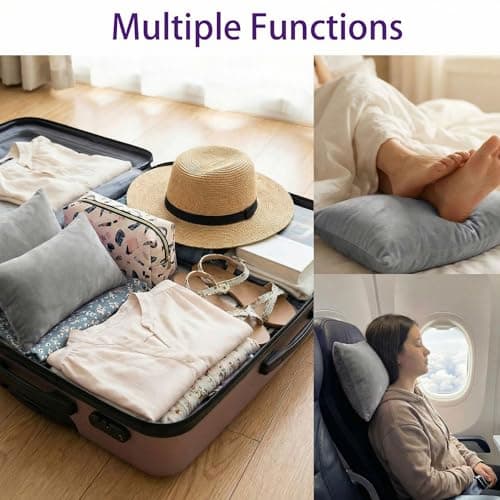 Geelin 6 Pack Small Pillows 11"x7" Microfiber Mini Pillows for Travel, Sleeping, Nap Tiny Soft Machine Washable Cushion for Pets, Dogs Neck, Wrist, Knee, Lumbar Support (Gray) — view 4