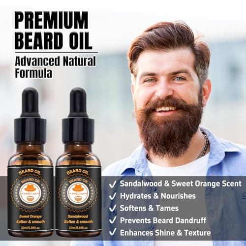 XIKEZAN Beard Grooming Kit for Men Gifts-Soften,Soothe Beard Good Scent — view 5