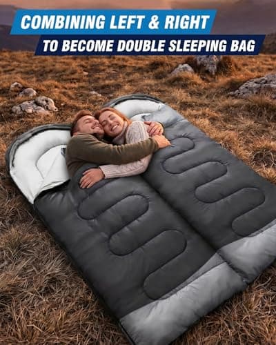 Cold Weather Sleeping Bag, Lightweight 4 Season Camping Sleeping Bag for Backpacking and Hiking, Warm Sleep Camping Accessories for Adults & Teens — view 5