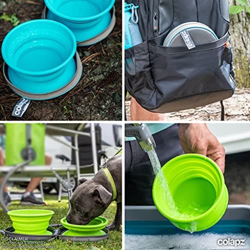 Colapz Collapsible Dog Bowls with Travel Case 2 Pack — view 6