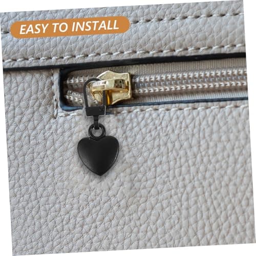 ULDIGI 10pcs Detachable Heart Shape Metal Zipper Pull Replacement Repair Kit for Clothes Bags Jackets Luggage — view 4