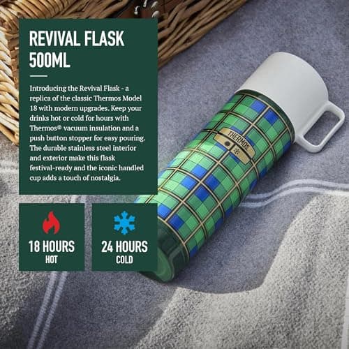 Thermos Revival Retro Green Drinks Flask (500ml) 18h Hot | 24h Cold — view 4