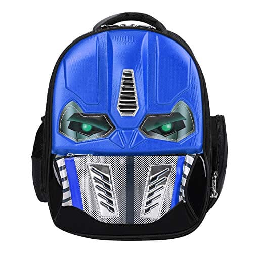 IBLUELOVER 3D School Bag,LED Waterproof Nylon Children's Cartoon Backpack Student Daypack,Outdoor Travel Kindergarten Boys Rucksack Personality Bag for Kids 3-10 Years Old — view 2