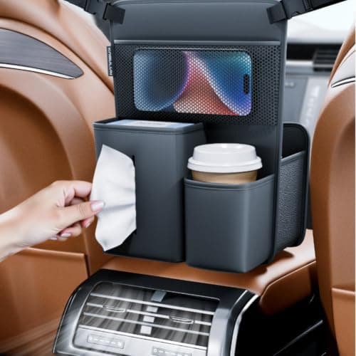 Hanging Car Organizer Leather 32x22cm Multi-Pocket — view 4