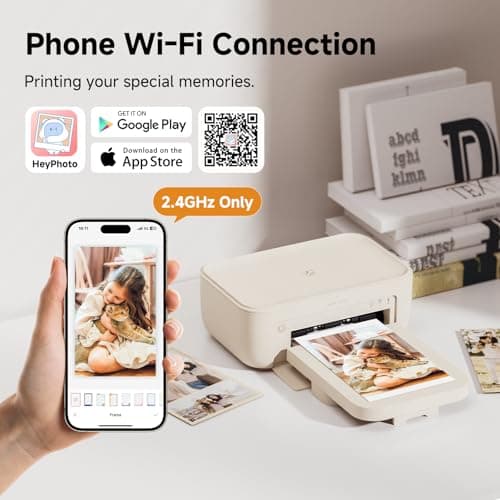 HPRT CP4100 4x6 Portable Photo Printer with 108 Sheets+2 Ribbons, Wi-Fi — view 2