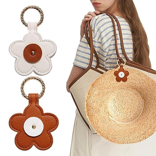 EACHPT Hat Clip for Bag Travel, Strong Magnetic Hat Cip 2Pcs for Travel Handbag Backpack Luggage Womens Travel Accessory, Hat Clip for Hanging Sun Hat Baseball Cap Sunglasses Car Key (F)