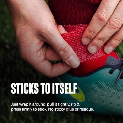 SPORTTAPE Football Sock Tape - 24 Rolls, 5cm x 4.5m, Maroon - Self-Adhesive — view 2