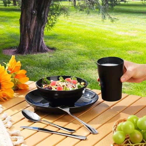 Kyraton Camping Utensils - Mess Kit for Travel, Picnic, Outdoor, Gear Include Knife, Spoon, Fork Cutlery Set, Cup, Bowl, Plate, Camping Essentials for 1 — view 5