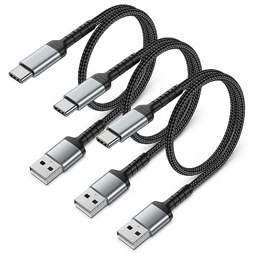 ULIFTUS Short USB C Charger Cable 3Pack, 50CM USB A to Type C Charging Cord