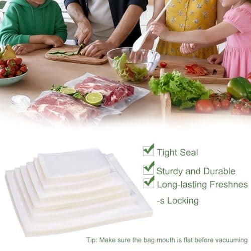 50Pcs Trasparent Vacuum Sealed Plastic Food Packaging Bag Commercial Grade Compression Storage Preservation Bag(13x18cm) — view 6
