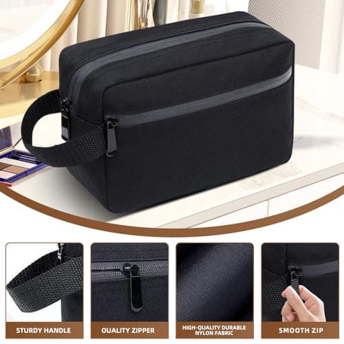 Toiletry Bag for Men Travel Wash Bag Portable Waterproof Gym Bag w/Handle — view 5
