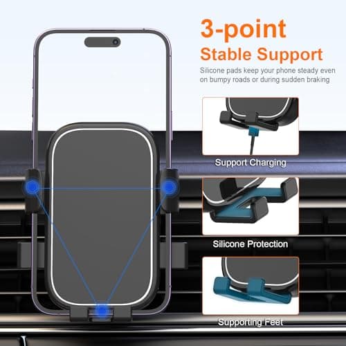GRIFEMA Air Vent Car Phone Holder with Automatic Clamp — view 6