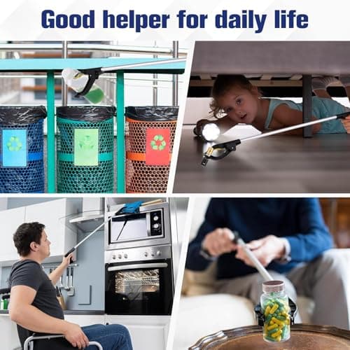 Taylor & Brown Litter Picker Long Reach Handle 30 Inch (76cm) Garden Tool, Magnetic Pick Up Durable & Sturdy for Picking Rubbish, Weeds, Leaves, Gardening, Elderly & Disabled Multi-use Tool (8 Pack) — view 5