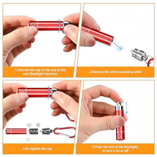 flintronic 14PCS Mini Torch, Portable Mini LED Keychain Light with Batteries, Aluminium Key Torch for Men and Women, Ideal for Hiking, Camping, Outdoor, Parties, Fishing — view 4