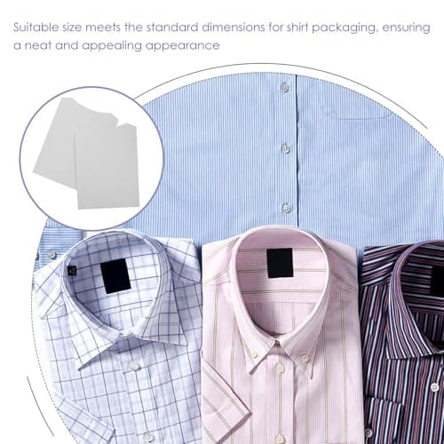 10pcs Shirt Folding Cardboard Inserts for Shirts White Paper — view 3