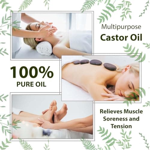 Organic Castor Oil – 100% Pure & Natural Moisturising Oil for Hair, Skin, Nails & Massage – Earthy Grounding Aroma – Glass Bottle – 20ml — view 6