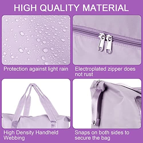 CS COSDDI Travel Duffel Bag, 29L Weekend Bag with Trolley Sleeve, Dry & Wet Seperated Sports Gym Bags, Waterproof Carry On Bags for Women Men Weekender Hospital — view 4