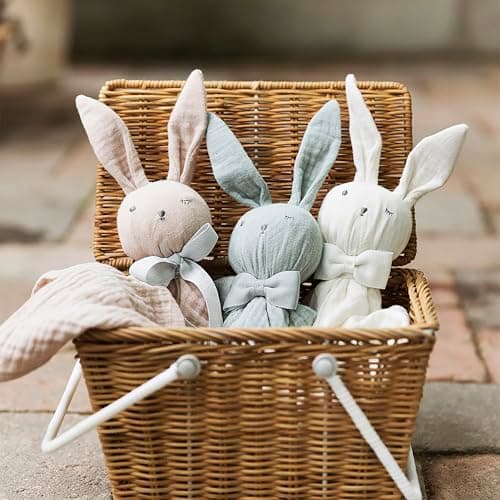 Elodie Details cozy Baby Comforter Cuddle Blanket Blinkie, essentials for Infant Babies and Toddlers, Newborn Gifts for Birthday Baby Shower in 100% Oeko-Tex Extra Soft Organic Cotton - Mineral Green — view 6