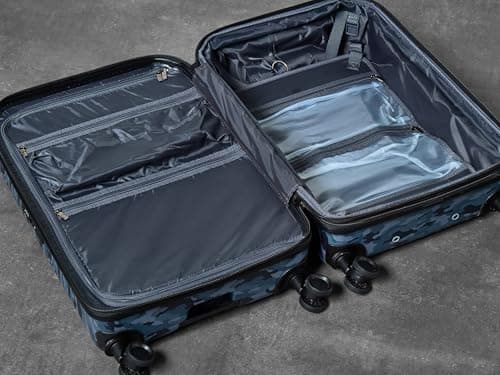 Rock Alpine Large 94/105L Expanding Suitcase - Blue Camouflage — view 4