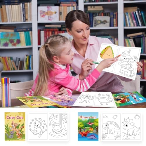 Aannanl 24 Pack Mini Colouring Books for Children Party Bags — view 6