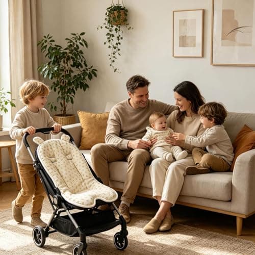 Stroller Seat Pad - Five Point Harness Slot, Breathable — view 2