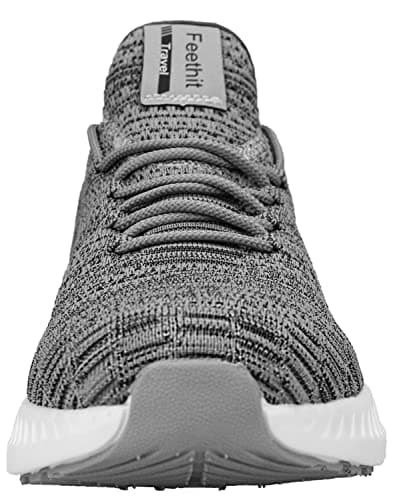 Feethit Womens Trainers Comfort Sneaker Shoes Sport Tennis Gray 4 — view 4