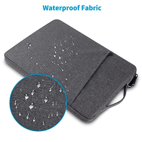 Chelory 15.6 Inch Laptop Sleeve for 16 Inch New MacBook Pro/Max 2019-2026, Laptop Case for 15.6 Inch Notebook Computer Ultrabook Protective Cover Bag Water Resistant Bag with Handle, Dark Gray — view 4