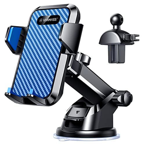 VANMASS Top Car Phone Holder 2026 [85+ lbs Strongest Suction & True Military-Grade] Rotatable Mobile Phone Mount Universal Dashboard Windscreen Vent Desk Automobile for iPhone 17-Pro Max 16 15 Samsung