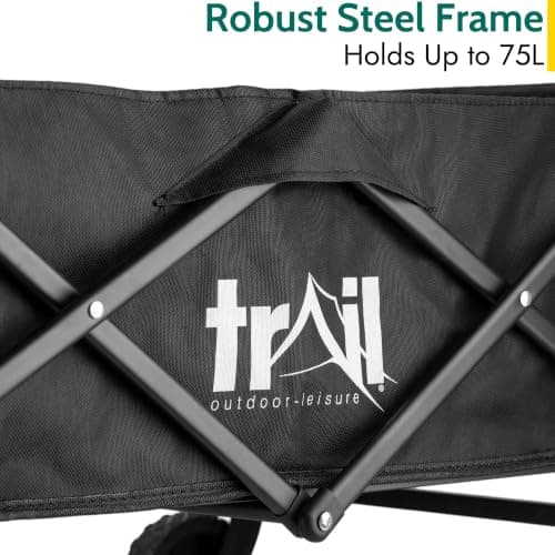 Trail Compact Folding Camping Trolley, 75L, 60kg Max Load — view 4