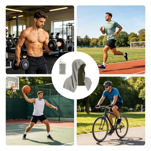 Cooling Hoodie Towel Soft Microfiber Quick Dry Hoodie — view 4