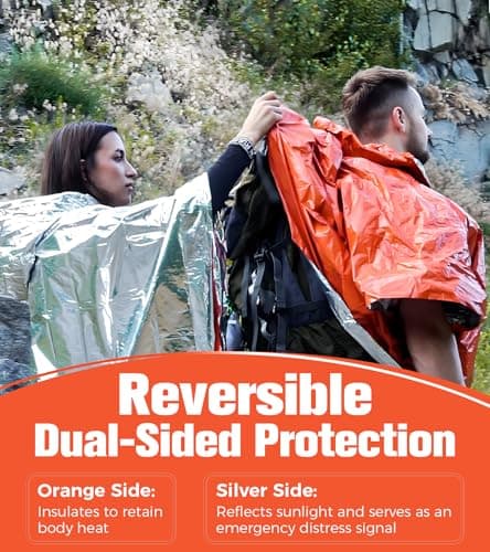 bowarepro Emergency Survival Rain Poncho with Hood — view 2