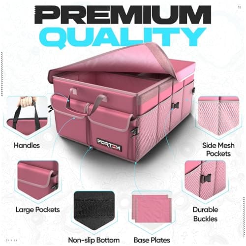 FORTEM Car Boot Organiser - Foldable Car Organiser & Storage for SUV Trucks — view 2
