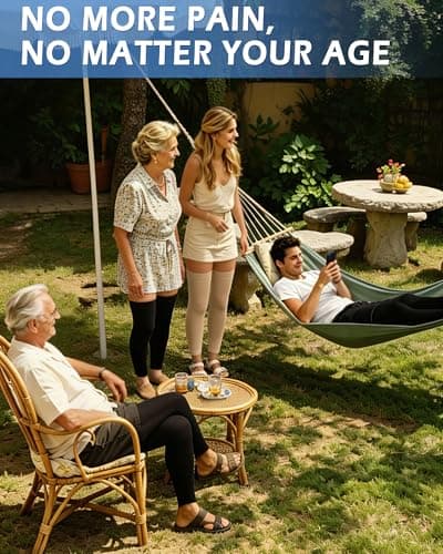 Ailaka 20-30 mmHg Compression Stockings for Women Men, Thigh High Footless — view 6