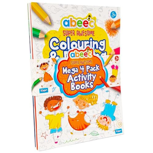abeec Activity Books for Children - 4 A4 Books Containing: Word Search, Dot to Dot and Colouring Books for Children. Kids Travel Activity Packs for Kids — view 6