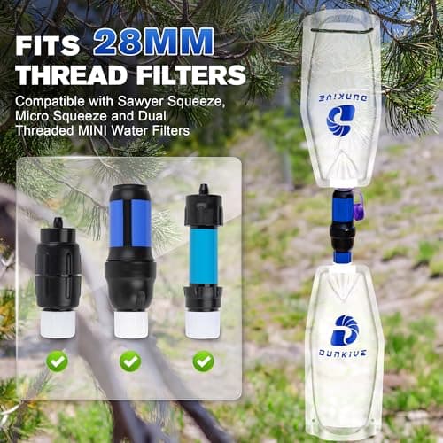 Dunkive 1L Collapsible Water Filter Bag and Coupling Kit — view 4