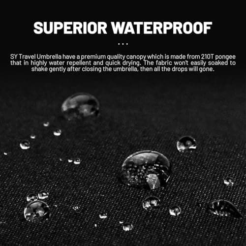 SY COMPACT Travel Umbrella Windproof Automatic Unbreakable UV Protection — view 3
