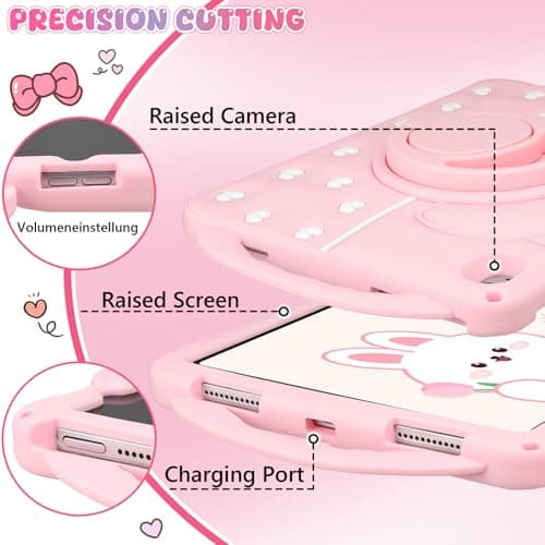 Vofolen for iPad A16 Case for iPad 10th Generation Case Kids Girls, Pink — view 6