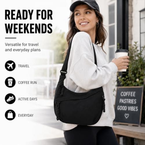 Womens Crossbody Bag Cream Off White for Work Travel Wedding Party Everyday — view 5