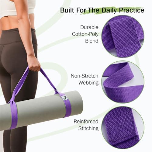Slim Panda Yoga Mat Straps for Carrying, Adjustable Yoga Mat Carrier (Yoga Mat Not Included) — view 3