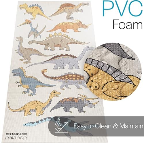 Core Balance Kids Yoga Mat, 152cm x 60cm, Dinosaur Pattern — view 6
