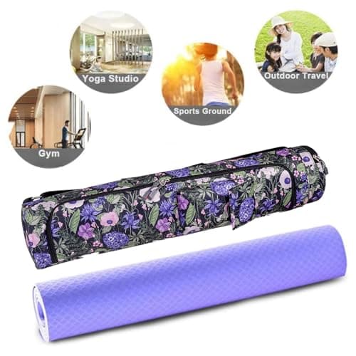Oaygat Yoga Mat Bag Large Quick Dry Non Slip Pilates Carrying Bag Extra Long Microfibre Pilates Bag Yoga Carry Luggage Pliates Gym Exercise Mats Bag with Bottle Pocket and Wet Compartment — view 2