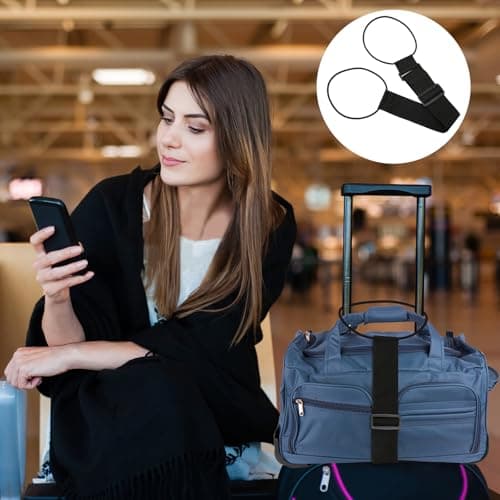2 Pcs Elastic Fastening Belt for Luggage & Luggage Handle Buckle Straps — view 6