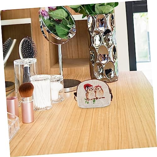 Cartoon Key Pouch Linen Small Coin Purse for Travel and Storage — view 6